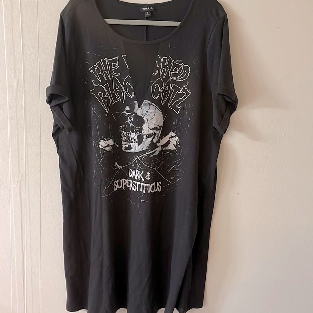 Torrid 3X Black T-Shirt Dress